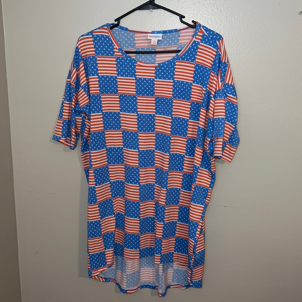 LuLaRoe American Flag Irma XS